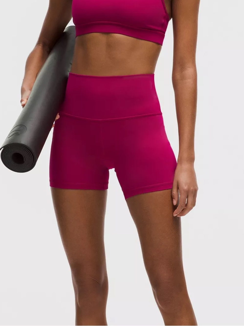 lululemon Align High-Rise Short 4" in Berry